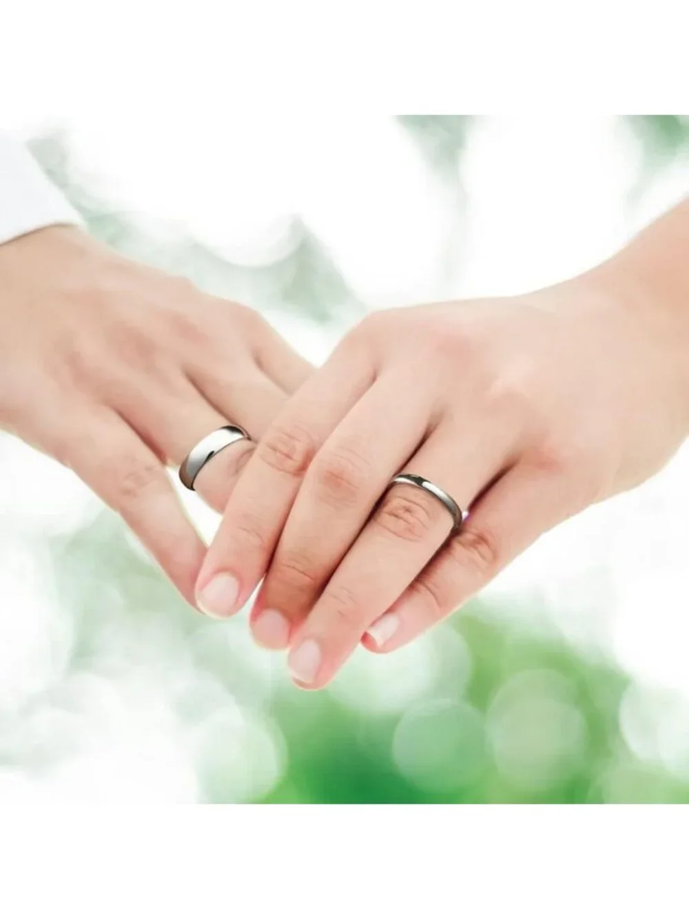 Stylish 316L Stainless Steel Wedding Band - Comfort Fit Promise Ring, 4-15 Size